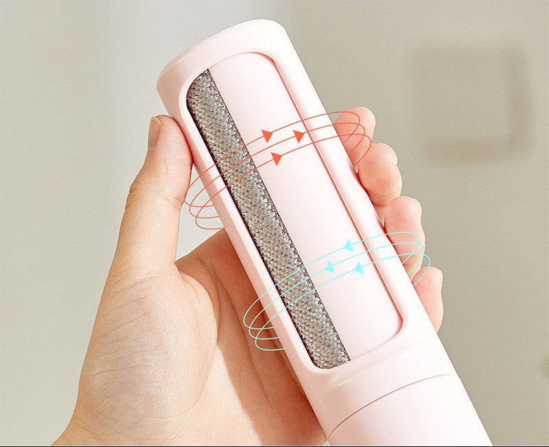 2-in-1 Reusable Pet Hair Remover – Self-Cleaning Lint Roller Brush
