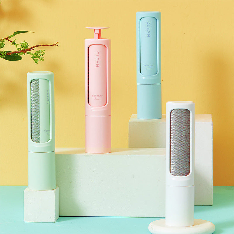 2-in-1 Reusable Pet Hair Remover – Self-Cleaning Lint Roller Brush