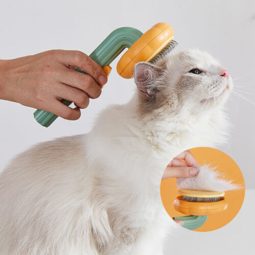 Pet Pumpkin & Grooming Slicker Brush For Tangled Hair