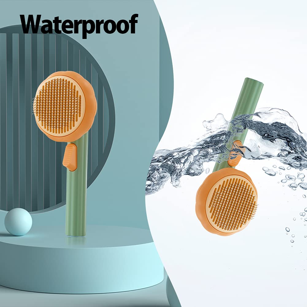 Pet Pumpkin & Grooming Slicker Brush For Tangled Hair