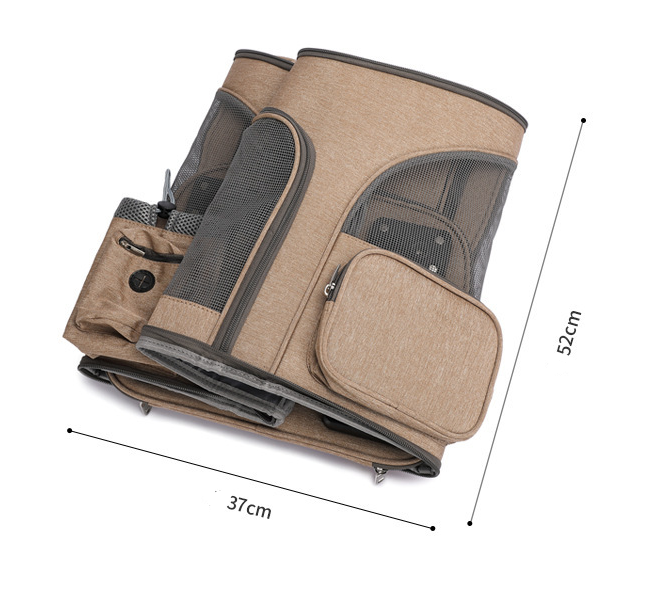 Portable Travelling Trolley Pet Backpack
