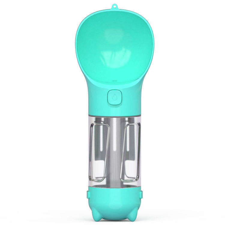 3-in-1 Portable Water Bottle – Feeder, Bowl & Waste Bag Holder
