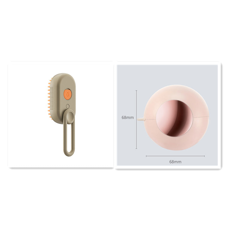 3-in-1 Electric Spray Grooming Brush for Hair Removal & Massage