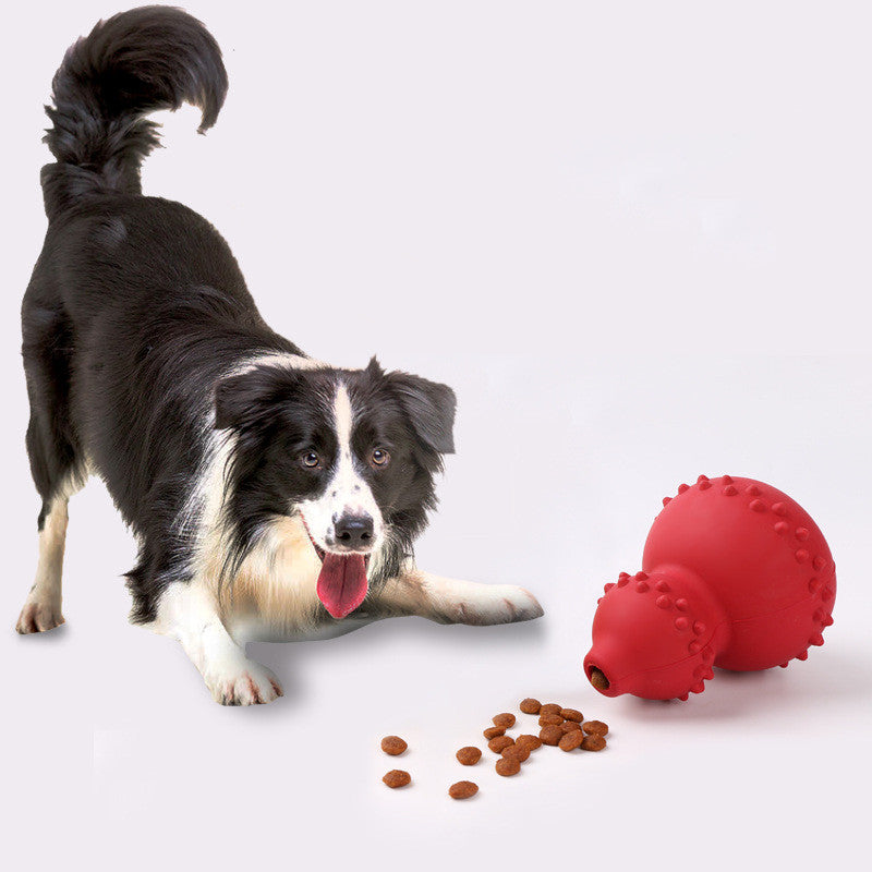 Leaky Gourd Pet Toy - Natural Rubber Resistant To Biting And Grinding Teeth