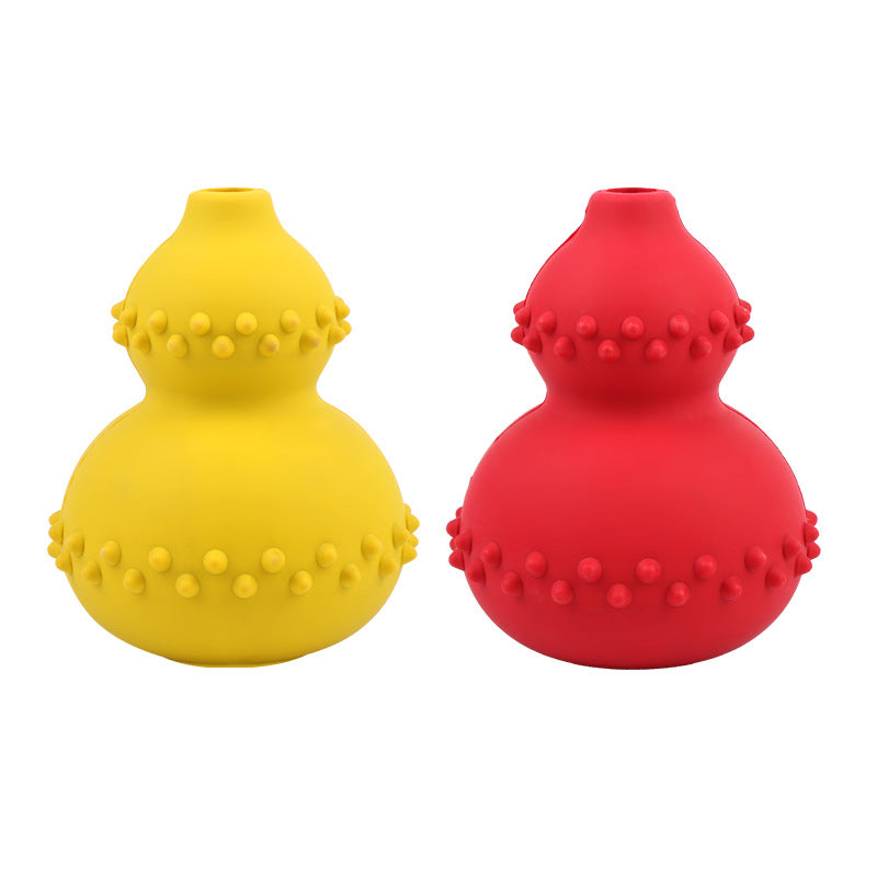 Leaky Gourd Pet Toy - Natural Rubber Resistant To Biting And Grinding Teeth