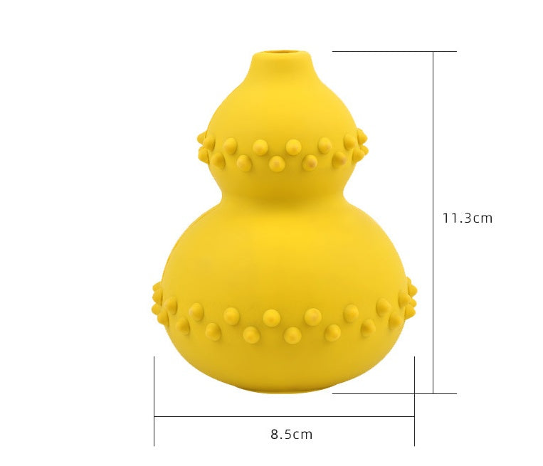 Leaky Gourd Pet Toy - Natural Rubber Resistant To Biting And Grinding Teeth