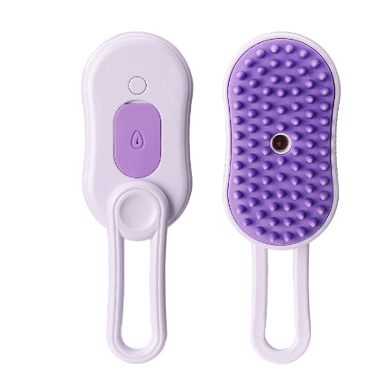 3-in-1 Electric Spray Grooming Brush for Hair Removal & Massage